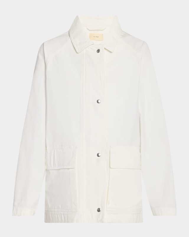 Elodianna Long-Sleeve Cotton Utility Jacket
